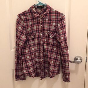 Button up linen flannel